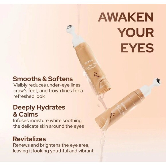 Tonkina Youth Eye Cream 1700 Dark Circles & Puff Bakuchiol Niacinamide 0.35 oz - Picture 2 of 8